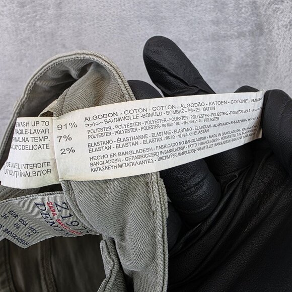 Zara Z1975 Basic Jeans Womens 4 Olive Green Mid Rise Skinny Fit Stretch Denim - Picture 14 of 14